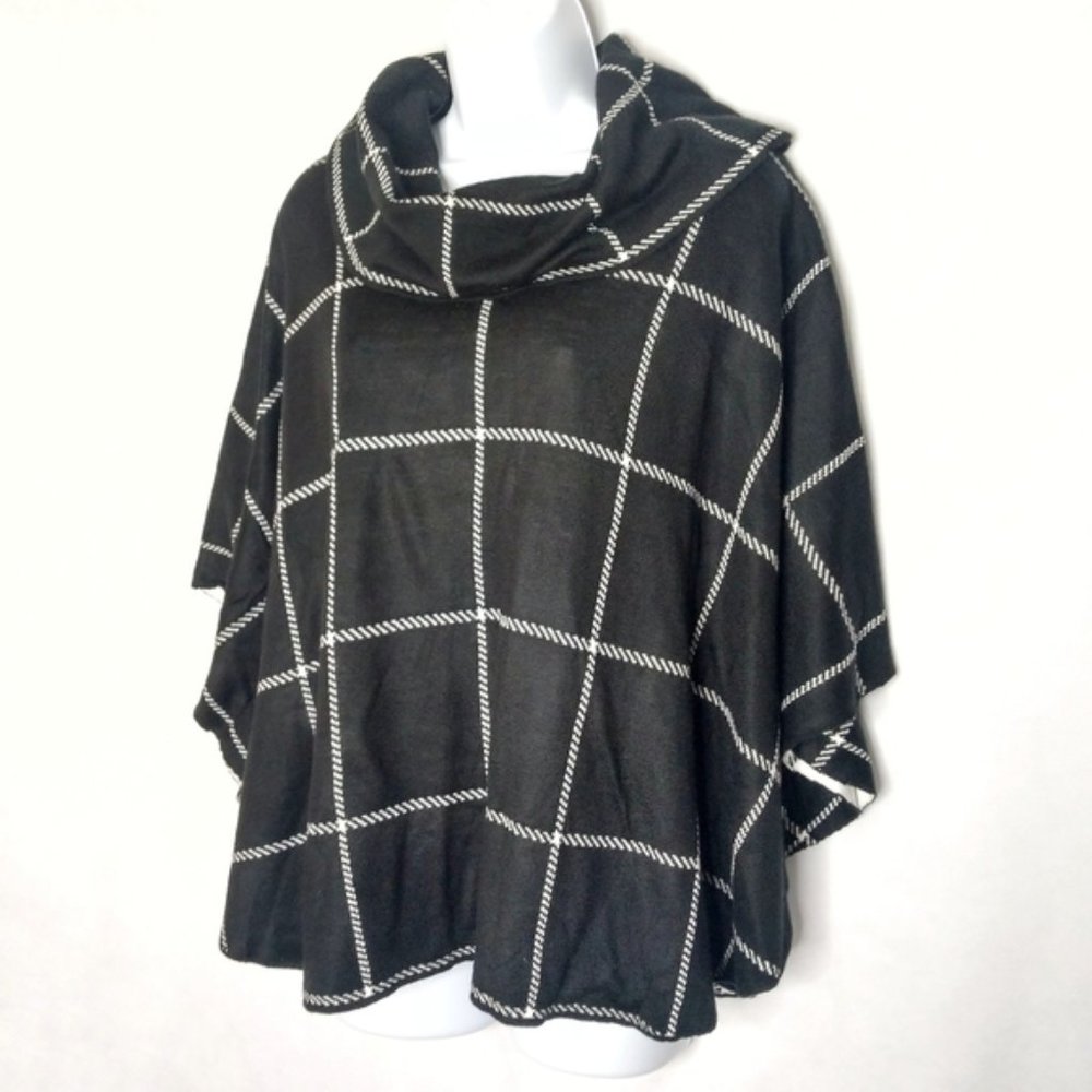 New Fever Poncho Sweater Window 2 Sizes S-M & L-XL